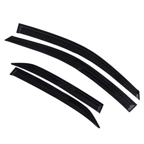 Window Visors Rain Guards Deflectors - 4-Pack Side Window Deflector Vent Shade for Car Windows Tape-On Outside Mount Acrylic Sun Rain Guard Replacement for Corolla 2009-2013