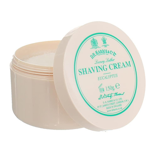 D R Harris Shaving Cream Bowl 150g-Eucalyptus D R Harris Shaving Cream Bowl 150g-Eucalyptus