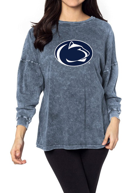 Chicka-d Penn State Nittany Lions Women's Oversized Team Icon Shirt Ink, Medium