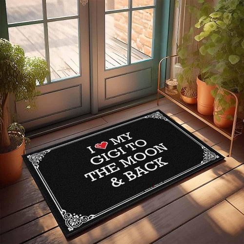 Dsocuiubos Rustic Bathroom Rugs I Love My Gigi to The Moon and Back Doormat Cave Man Bar Front Doormat (Color : Colour, Size : 50X80CM)