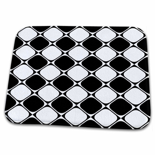 3dRose Seamless Diagonal Rounded Square Pattern Background... - Bathroom Bath Rug Mats (rug-373650-1)