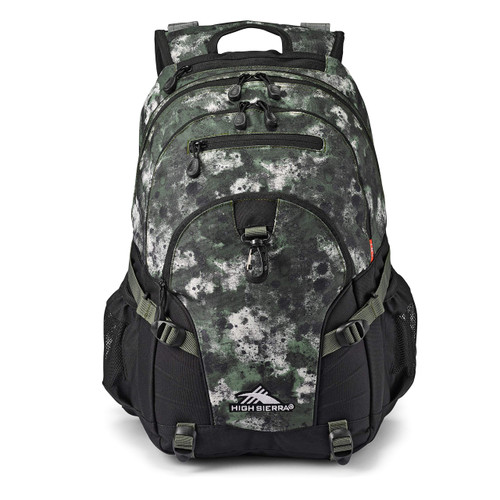 High Sierra Loop Backpack, Travel, or Work Bookbag with tablet sleeve, One Size, Urban Camo