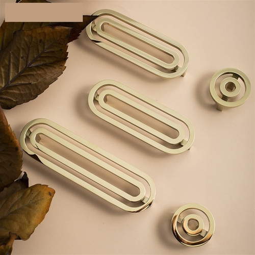 AHAFEI Furniture Handle Brass Drawer Knobs Dresser Knobs Gold Kitchen Handles Door Pulls Hardware Bathroom Furniture 1Pcs (Color : C-4951-26mm)