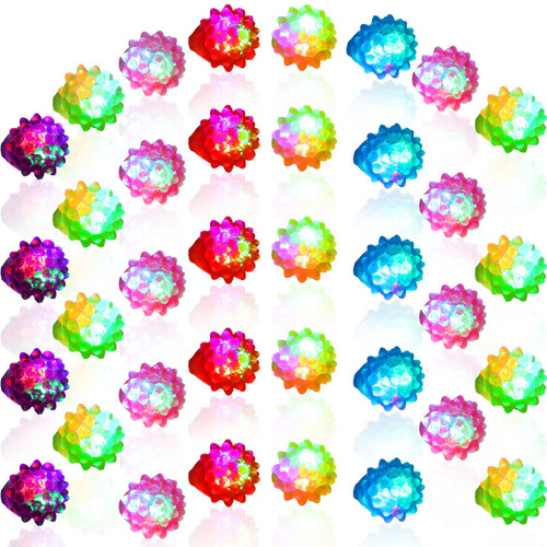 Skylety 108 Pack Halloween Light up Flashing Bumpy Jelly Rings Glow in The Dark LED Colorful Fun Finger Toys Ring Party Favors for Kids Adults Light up Parties Raves Concert Shows Favors, 6 Colors Skylety 108 Pack Halloween Light up Flashing Bumpy Jelly Rings Glow in The Dark LED Colorful Fun Finger Toys Ring Party Favors for Kids Adults Light up Parties Raves Concert Shows Favors, 6 Colors