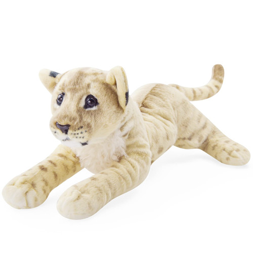 Gisqis Lion Stuffed Animals, 24" Stuffed Lion Plush Pillow Realistic Stuffed Animals Lion Plush Toys Safari Animals Toys Jaguar Cute Plushies for Boys Girls Birthday Children's Day Gifts for Kids Gisqis Lion Stuffed Animals, 24" Stuffed Lion Plush Pillow Realistic Stuffed Animals Lion Plush Toys Safari Animals Toys Jaguar Cute Plushies for Boys Girls Birthday Children's Day Gifts for Kids
