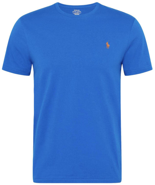 POLO RALPH LAUREN Mens Crew Neck T-Shirt (M, AzureBlue)