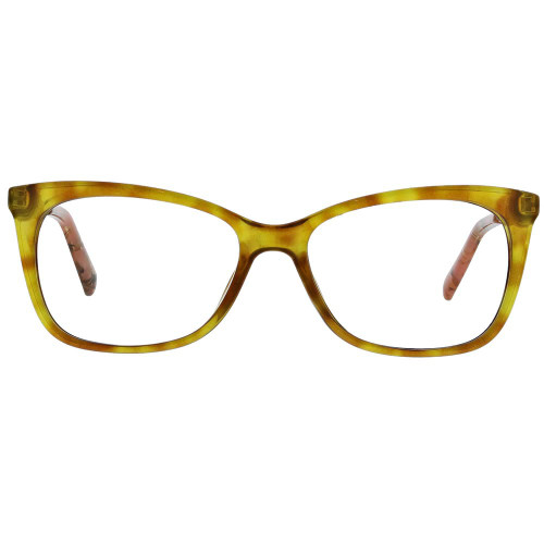 Peepers by PeeperSpecs Women's See The Beauty Cat Eye Blue Light Blocking Reading Glasses, Honey Tortoise, 53 + 0