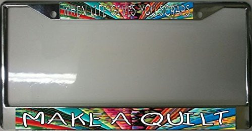 License Plates Online When Life Gives You Scraps Make A Quilt Frame