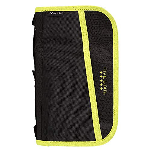 Five Star 3 Ring Binder Multi-Pocket Pencil Pouch - Black (50162)