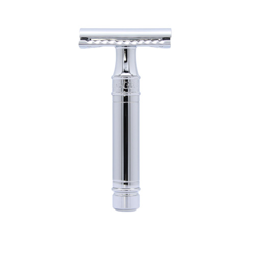 Edwin Jagger DES89BL Chrome Short DE Safety Razor (Closed Comb)