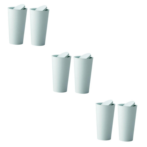 ERINGOGO 6 pcs trashcan for car Mini Garbage cans Desktop Trash can trashcan with lid car trashcans car Trash can Car Gabage Can Mini Trash Can Car Trash Bin Storage Trash Bag Organizer