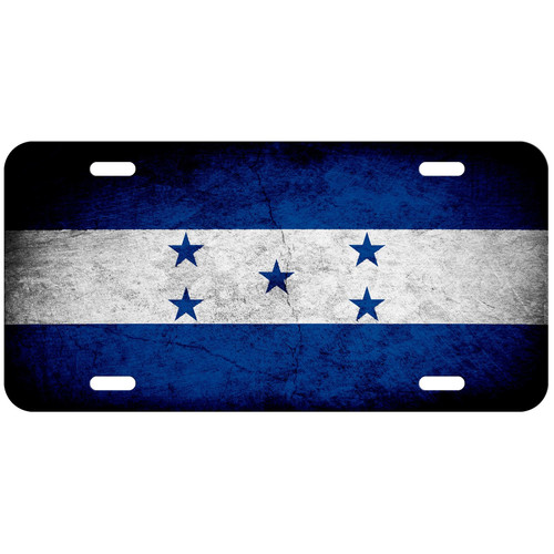 ExpressItBest Aluminum License Plate - Flag of Honduras (Honduran) - Rustic ExpressItBest Aluminum License Plate - Flag of Honduras (Honduran) - Rustic