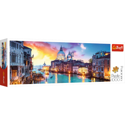 Trefl Red Panorama 1000 Piece Puzzle - Canal Grande, Venice/Fotolia