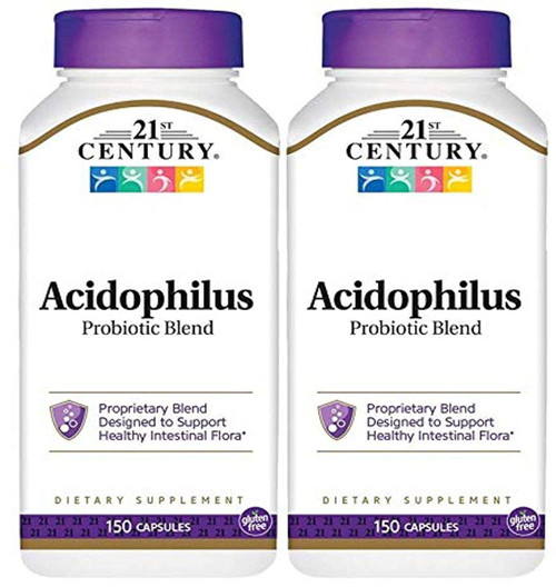 21st Century Acidophilus Probiotic Blend Capsules,2 Count 21st Century Acidophilus Probiotic Blend Capsules,2 Count