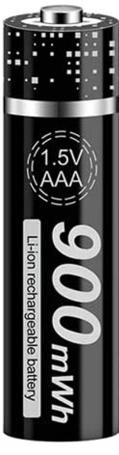 1.5V AAA Lithium Li-ion Rechargeable Batteries 1.5V AAA Li-ion Battery 900mWh-1_Pack