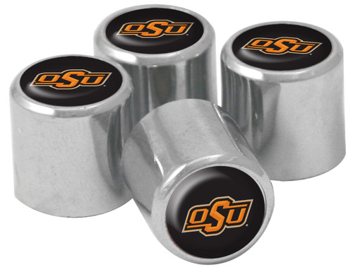 NCAA Oklahoma State Cowboys Metal Tire Valve Stem Caps, 4-Pack