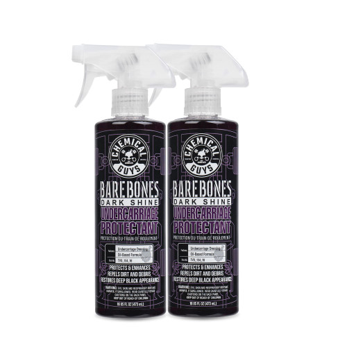 Chemical Guys TVD_104_1602 Bare Bones Premium Dark Shine Spray for Undercarriage, Tires and Trim, Safe for Cars, Trucks, Motorcycles, RVs & More,16 fl oz (2 Pack) Chemical Guys TVD_104_1602 Bare Bones Premium Dark Shine Spray for Undercarriage, Tires and Trim, Safe for Cars, Trucks, Motorcycles, RVs & More,16 fl oz (2 Pack)