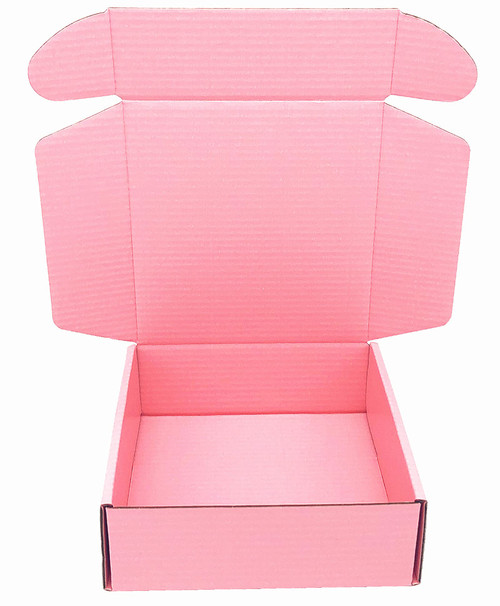 Pink Small Cardboard Shipping Box Mailers 6 x 6 x 2 Inch Corrugated Packaging Storage Boxes 25 Pack (Inside Size: 5.5 x 5.8 x 1.9)