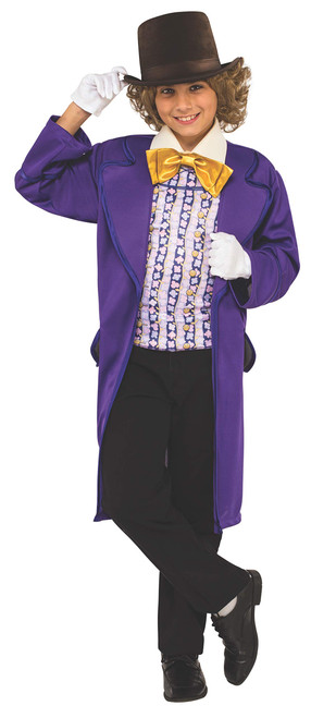 Rubie's Kids Willy Wonka & The Chocolate Factory Willy Wonka Value Costume, Medium, Purple Rubie's Kids Willy Wonka & The Chocolate Factory Willy Wonka Value Costume, Medium, Purple