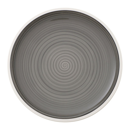 Villeroy & Boch Manufacture Gris Dinner Plate, 10.5 in, Gray Villeroy & Boch Manufacture Gris Dinner Plate, 10.5 in, Gray
