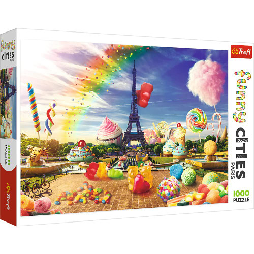 Trefl Red Funny Cities 1000 Piece Puzzle - Sweet Paris Trefl Red Funny Cities 1000 Piece Puzzle - Sweet Paris