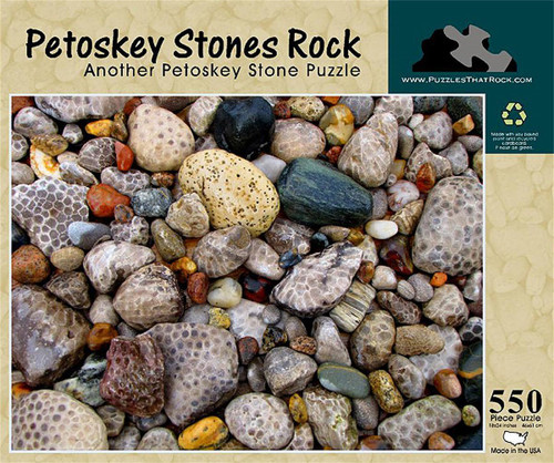 Petoskey Stones Rock, 550 Piece Adult Puzzle