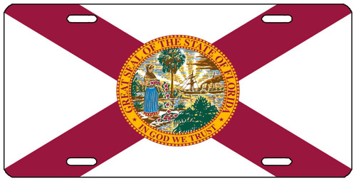 Florida State Flag License Plate Novelty Auto Car Tag Vanity Gift FL