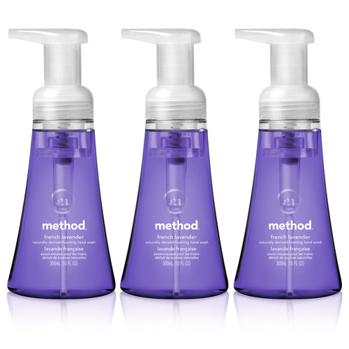 Method Naturally Derived Foaming Hand Wash, French Lavender, 10 Ounce (Pack of 3) Method Naturally Derived Foaming Hand Wash, French Lavender, 10 Ounce (Pack of 3)