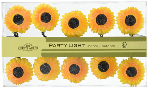 Kurt Adler UL 10-Light Sunflower Light Set