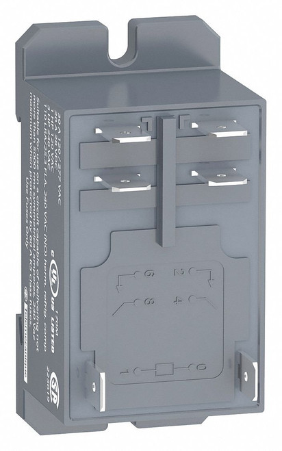 Schneider Electric 230VAC, 6-Pin Bottom Flange, Din Rail Enclosed Power Relay; Electrical Connection: 1/4" Tab Terminal