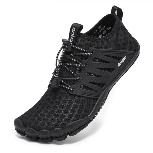 Racqua Mens Womens Water Sport Shoes Quick Dry Barefoot Aqua Shoes Beach Surf Swim Pool Hiking Walking Shoes Black 9.5 Women/8.5 Men Racqua Mens Womens Water Sport Shoes Quick Dry Barefoot Aqua Shoes Beach Surf Swim Pool Hiking Walking Shoes Black 9.5 Women/8.5 Men