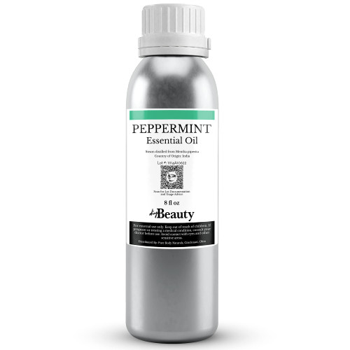 Bulk Peppermint Essential Oil - Large Size 8 fl oz Bottle - 100% Pure and Undiluted Therapeutic Grade Mentha Piperita - Concentrated Extract - by DIYBeauty Bulk Peppermint Essential Oil - Large Size 8 fl oz Bottle - 100% Pure and Undiluted Therapeutic Grade Mentha Piperita - Concentrated Extract - by DIYBeauty