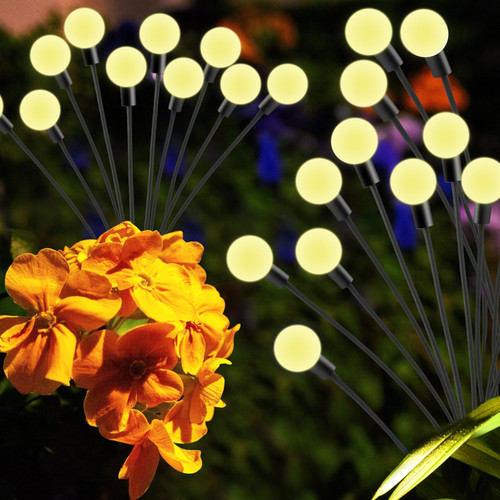 Firefly Garden Lights Solar Outdoor, Solar Firefly Lights Outdoor Waterproof, Swaying Solar Garden Lights, Swaying Solar Lights Outdoor Waterproof, Solar Powered Firefly Garden Light Warm White 20 Led