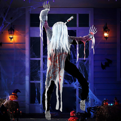 EMLOHSOL Halloween Climbing Zombies Wall Decoration,Life Size Climbing Dead Zombie Decoration for Garden Patio,Hanging Zombie Props Yard Fence,Tree Decor, Window and Halloween Decorations Outdoor EMLOHSOL Halloween Climbing Zombies Wall Decoration,Life Size Climbing Dead Zombie Decoration for Garden Patio,Hanging Zombie Props Yard Fence,Tree Decor, Window and Halloween Decorations Outdoor