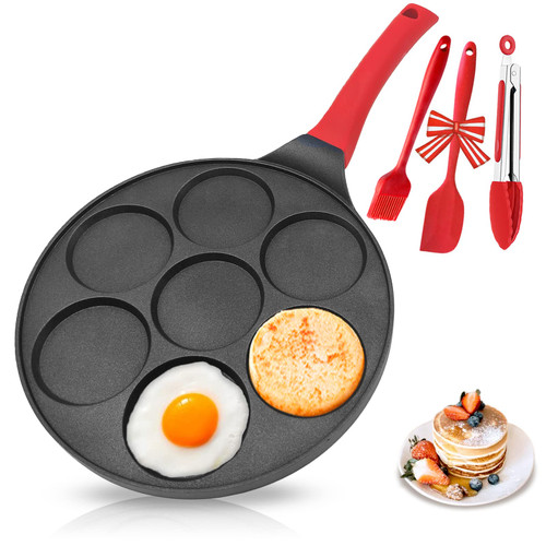 EZJOB Silver Dollar Pancake Pan for Kids, Mini Pancakes Maker, Nonstick Egg Cooker Frying Pan Breakfast Waffle Maker Pancake Griddle Pan Grill Pan for Pancakes Crepe Maker EZJOB Silver Dollar Pancake Pan for Kids, Mini Pancakes Maker, Nonstick Egg Cooker Frying Pan Breakfast Waffle Maker Pancake Griddle Pan Grill Pan for Pancakes Crepe Maker