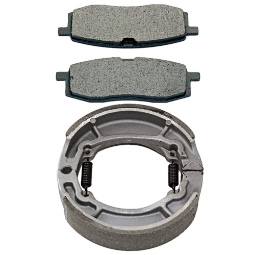 Caltric Front Brake Pads & Rear Brake Shoes Compatible with Yamaha Yz250 Yz-250 Competition 250 1985-1987