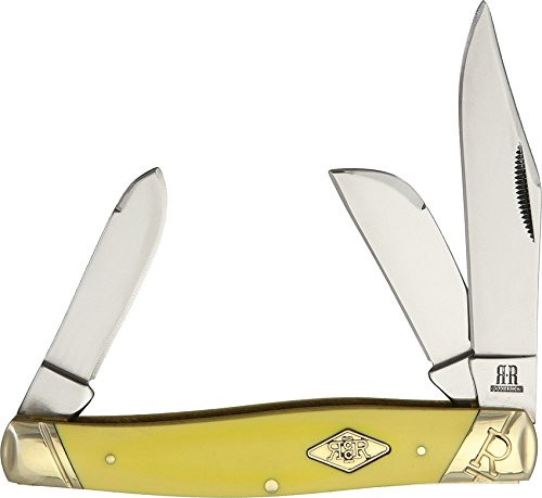 Rough Rider Stockman Carbon Yellow RR1740 Rough Rider Stockman Carbon Yellow RR1740