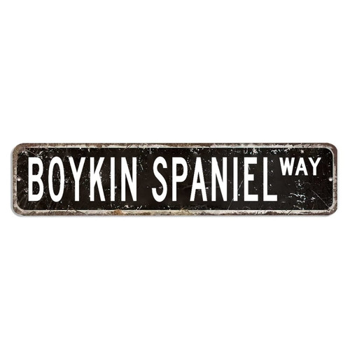 Boykin Spaniel Signs Boykin Spaniel Sign Street Signs Customized Boykin Spaniel Gift Wall Art Vintage Metal Wall Sign Wall Hanger Rustic Wall Decorations For Bedroom Living Room Front Porch