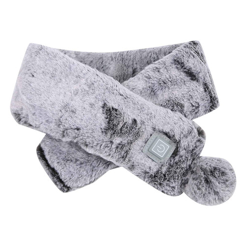 plplaaoo USB Heated Scarf,Heated Scarf, Heated Scarf, Electric Heated Scarf USB Plush Neckerchief Graphene Winter Warm Temperature Control Scarf for Adults, Children and the Elderly
