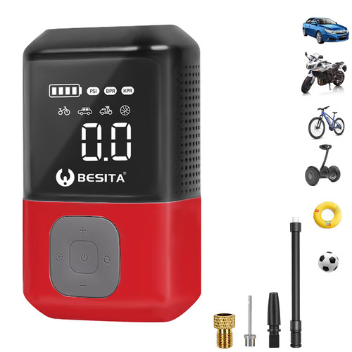 Besita Tire Inflator Portable Air Compressor Auto Tire Pump with LED Light Digital Air Pump for Car Tires Bicycles and Other Inflatables 150 PSI Air Compressor Tire Inflator Besita Tire Inflator Portable Air Compressor Auto Tire Pump with LED Light Digital Air Pump for Car Tires Bicycles and Other Inflatables 150 PSI Air Compressor Tire Inflator