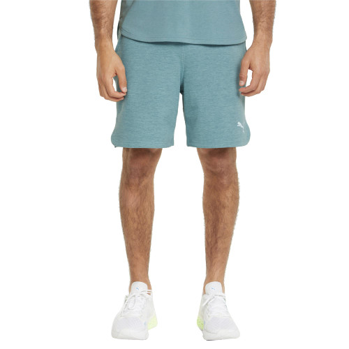 PUMA Men's Train Cloudspun 8" Shorts, Mineral Blue Heather, Small