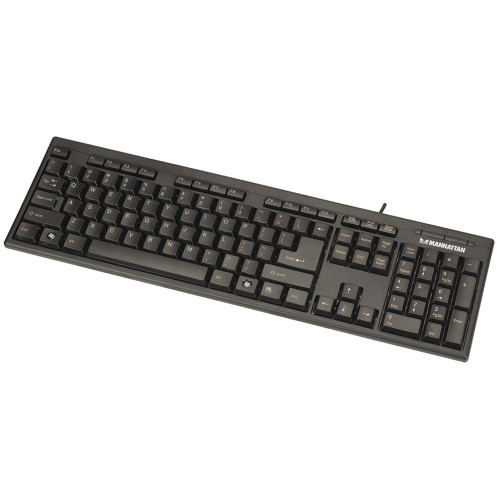 1 - Enhanced USB Keyboard, Streamlined, durable design ideal for new systems & replacement applications, Ergonomic arrangement with full-size keys, 155113
