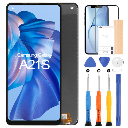 LCD Display for Samsung Galaxy A21S 5G 2020 A217 SM-A217F/DS A217F A217M Screen Replacement 6.5 inch Touch Screen Digitizer Full Assembly with Repair Tools