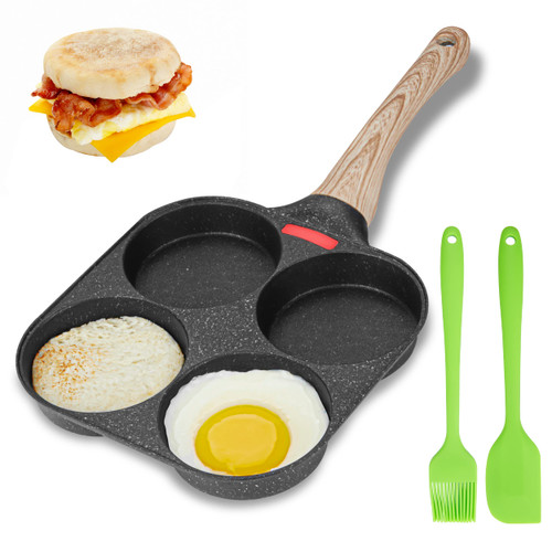 MyLifeUNIT Egg Frying Pan, 4-Cup Egg Pan Nonstick, Fried Egg Pan Skillet for Breakfast, Pancake, Hamburger, Sandwiches, Suitable for Gas Stove & Induction Cookware MyLifeUNIT Egg Frying Pan, 4-Cup Egg Pan Nonstick, Fried Egg Pan Skillet for Breakfast, Pancake, Hamburger, Sandwiches, Suitable for Gas Stove & Induction Cookware