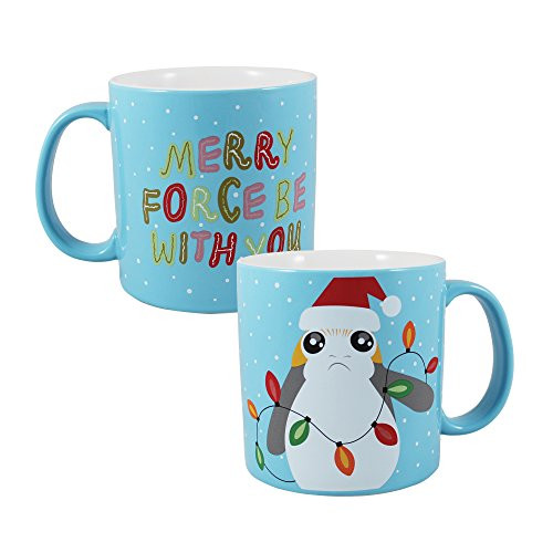 Vandor 56237 Star Wars Porg Holiday 20 oz. Ceramic Mug