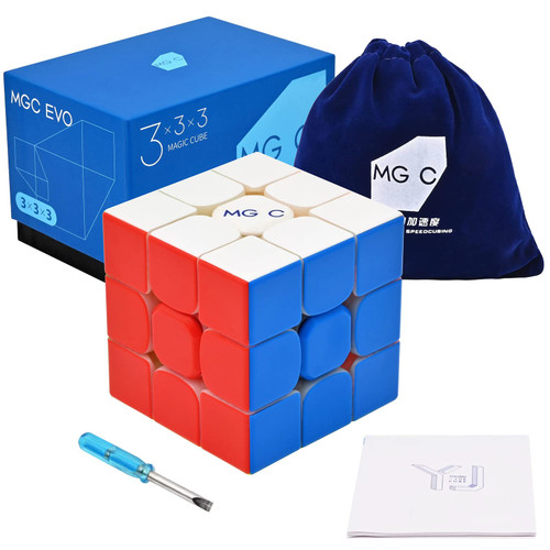 BroMoCube YongJun MGC EVO Magnetic 3x3 Speed Cube 2021 New Flaship 3x3x3 Stickerless MGC EVO Puzzle Cube