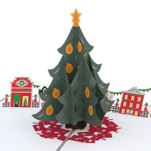 Lovepop Christmas Tree Village Pop Up Christmas Card, 3D Card, Holiday Card