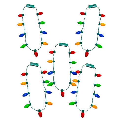 GIGA GUD 5 Pcs Christmas LED Lights Necklace LED Bulb Necklace Decoration Light Up Toys Flashing String Lights Necklace Party Favors for Christmas Party ( 5 Pack-9 Bulbs) (Style 1 9 Bulbs) GIGA GUD 5 Pcs Christmas LED Lights Necklace LED Bulb Necklace Decoration Light Up Toys Flashing String Lights Necklace Party Favors for Christmas Party ( 5 Pack-9 Bulbs) (Style 1 9 Bulbs)