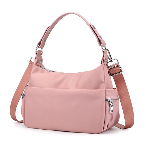 KARRESLY Crossbody Purse Bag for Women Shoulder Handbags Multi Pocket Zipper Purse,Trendy Design Bag(Pink)