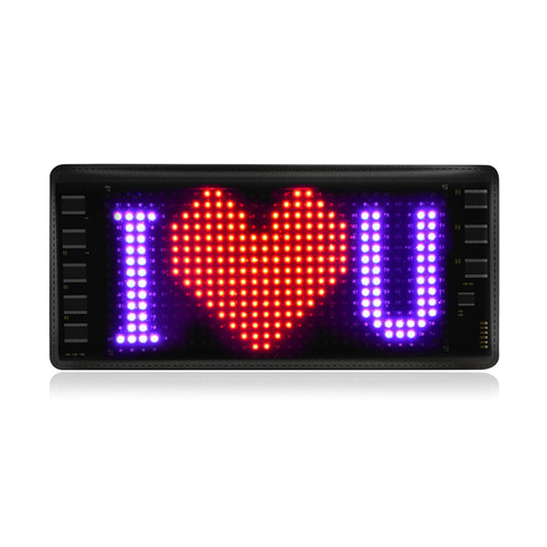 LED Pixel Panel Screen Flexible Addressable Pattern Scrolling Text Animation Display Car Shop BluetoothAPP Portable Flexible LED Expression Screen Fashionable LED Pixel Panel Car Display